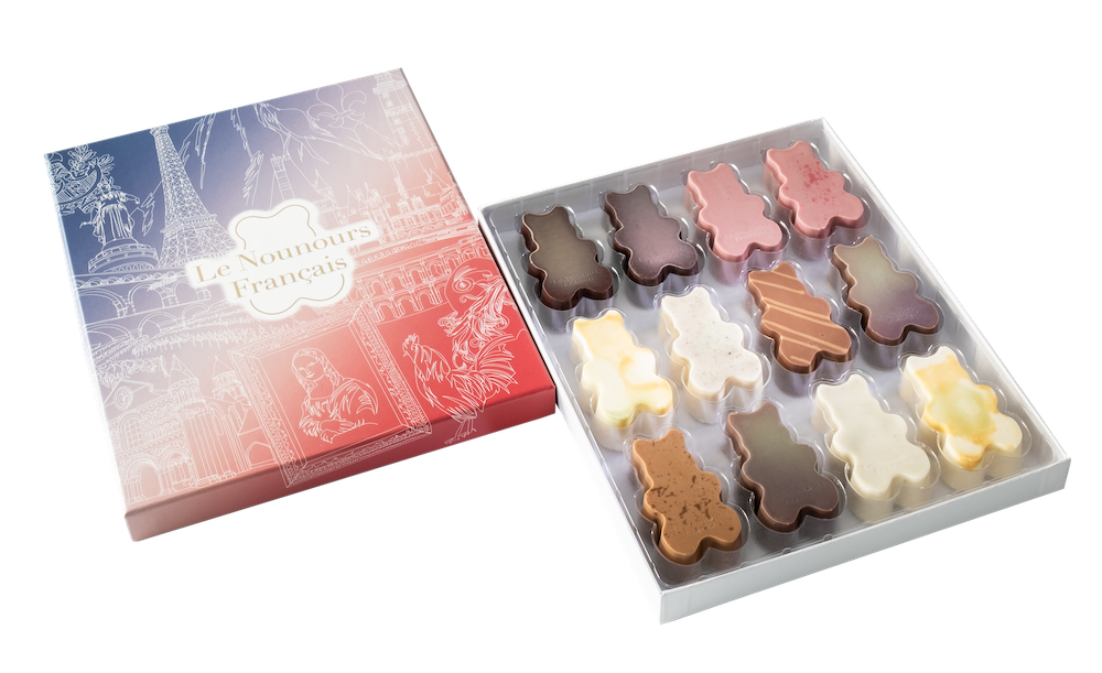 Le Nounours français - nounours guimauve enrobé de chocolat|Le Nounours français collection|Le Nounours français un produit luxueux chocolat guimauve